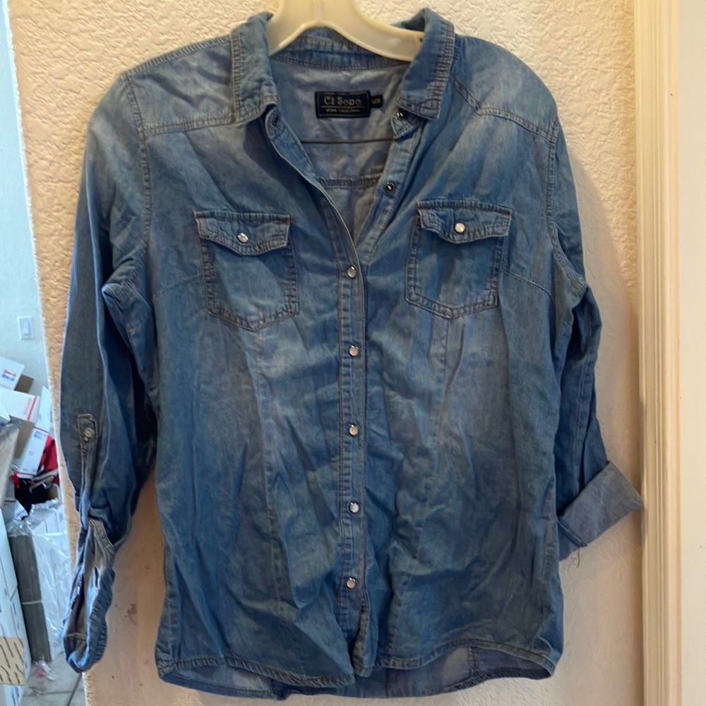 FINAL MARKDOWN Ci sono denim blouse medium